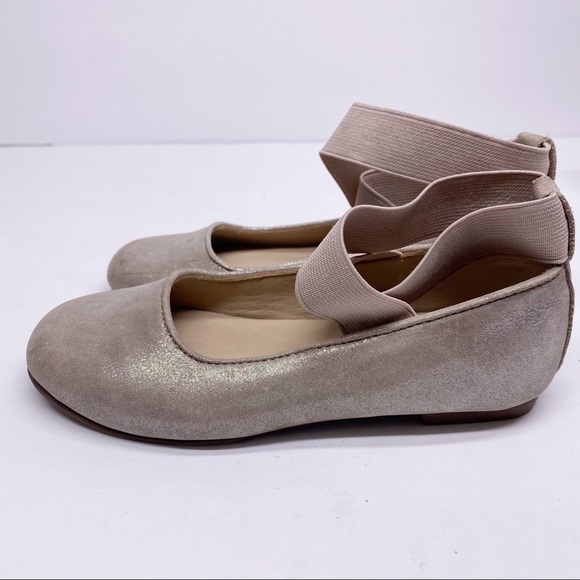 Elephantito Melissa Shimmer Strappy Ballet Flats - Picture 4 of 6